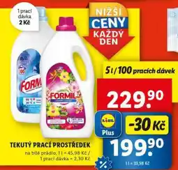 Lidl Formil TEKUTÝ PRACÍ PROSTŘEDEK nabídka