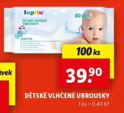Lidl Dětské vlhčené ubrousky nabídka