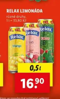 Lidl Relax limonáda nabídka