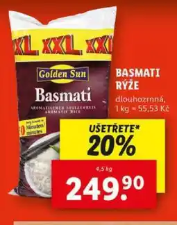 Lidl GOLDEN SUN BASMATI RÝŽE nabídka
