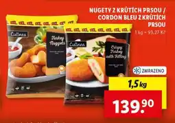 Lidl Nuggety z krůtích prsou / Cordon Bleu z krůtích prsou nabídka