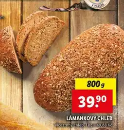 Lidl Lámankový chléb nabídka