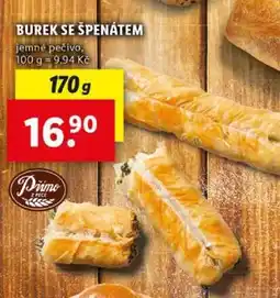 Lidl Burek se špenátem nabídka