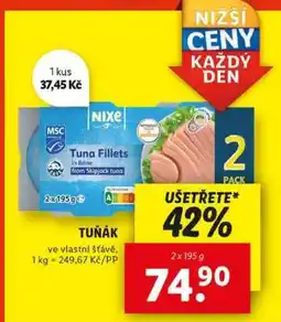 Lidl NIXE TUŇÁK VE VLASTNÍ ŠŤÁVĚ nabídka