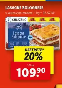 Lidl Lasagne bolognese nabídka