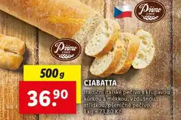 Lidl Ciabatta nabídka