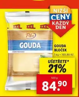 Lidl Pilos Gouda Bloček nabídka