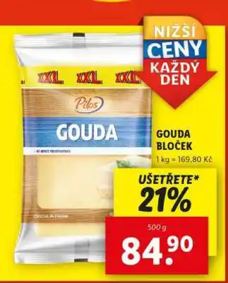 Lidl Pilos Gouda Bloček nabídka