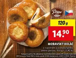 Lidl Moravský koláč nabídka