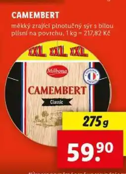 Lidl Camembert nabídka