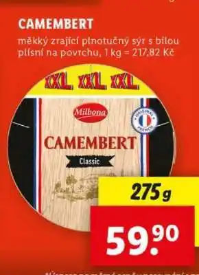 Lidl Camembert nabídka