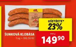 Lidl Šunková klobása nabídka