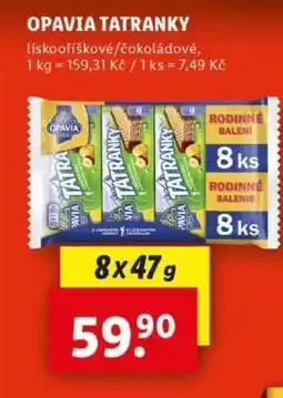 Lidl Opavia Tatranky nabídka