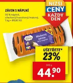 Lidl Závin s náplní nabídka
