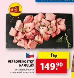 Lidl VEPŘOVÉ KOSTKY NA GULÁŠ nabídka