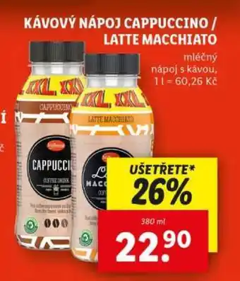 Lidl Kávový nápoj Cappuccino / Latte Macchiato nabídka