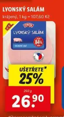 Lidl Lyonský salám nabídka