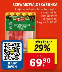 Lidl SCHWARZWALDSKÁ ŠUNKA nabídka