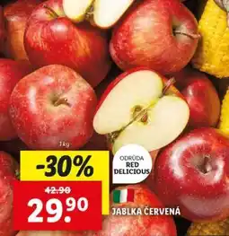 Lidl Jablka červená nabídka