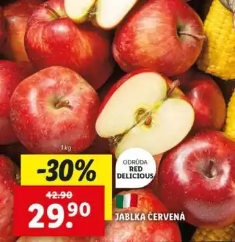 Lidl Jablka červená nabídka