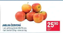 Makro Jablka červená nabídka