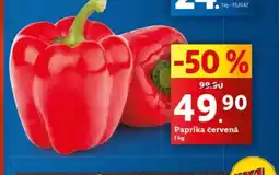 Lidl Paprika červená nabídka