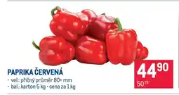 Makro Paprika červená nabídka