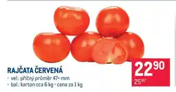 Makro Rajčata červená nabídka