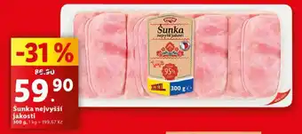 Lidl Šunka nejvyšší jakosti nabídka