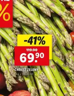 Lidl Chřest zelený nabídka