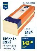 Makro Eidam 45 % uzený nabídka