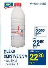 Makro Mléko čerstvé 3,5 % nabídka