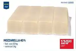 Makro Mozzarella 40 % nabídka