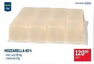 Makro Mozzarella 40 % nabídka