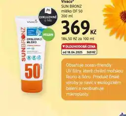 dm drogerie Vivaco mléko of 50 nabídka