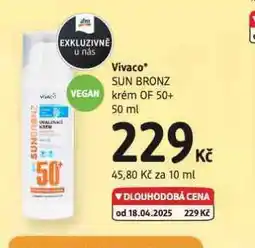 dm drogerie Vivaco krém of 50+ nabídka