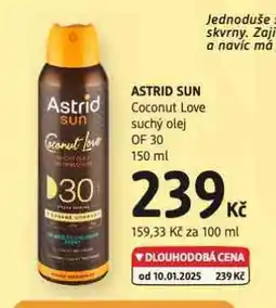 dm drogerie Astrid sun suchý olej nabídka