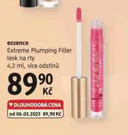 dm drogerie Essence lesk na rty nabídka