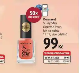 dm drogerie Dermacol lak na nehty nabídka