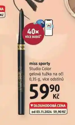 dm drogerie Miss sporty gelová tužka na oči nabídka