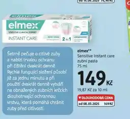 dm drogerie Elmex sensitive zubní pasta nabídka