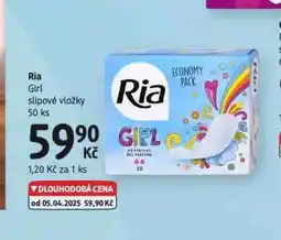 dm drogerie Ria slipové vložky nabídka