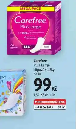 dm drogerie Carefree slipové vložky nabídka