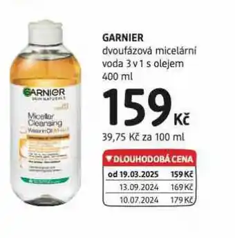 dm drogerie Garnier micelární voda nabídka