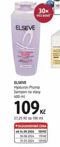dm drogerie Elseve šampon nabídka
