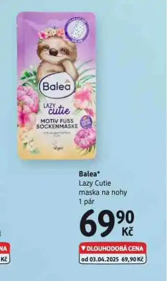 dm drogerie Balea maska na nohy nabídka