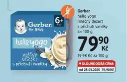 dm drogerie Gerber mléčný dezert nabídka