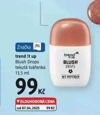 dm drogerie Trend it up tekutá rtěnka nabídka