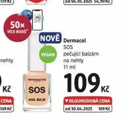 dm drogerie Dermacol sos pečující balzám na nehty nabídka