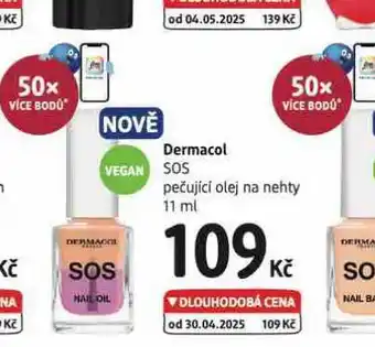 dm drogerie Dermacol sos pečující olej na nehty nabídka